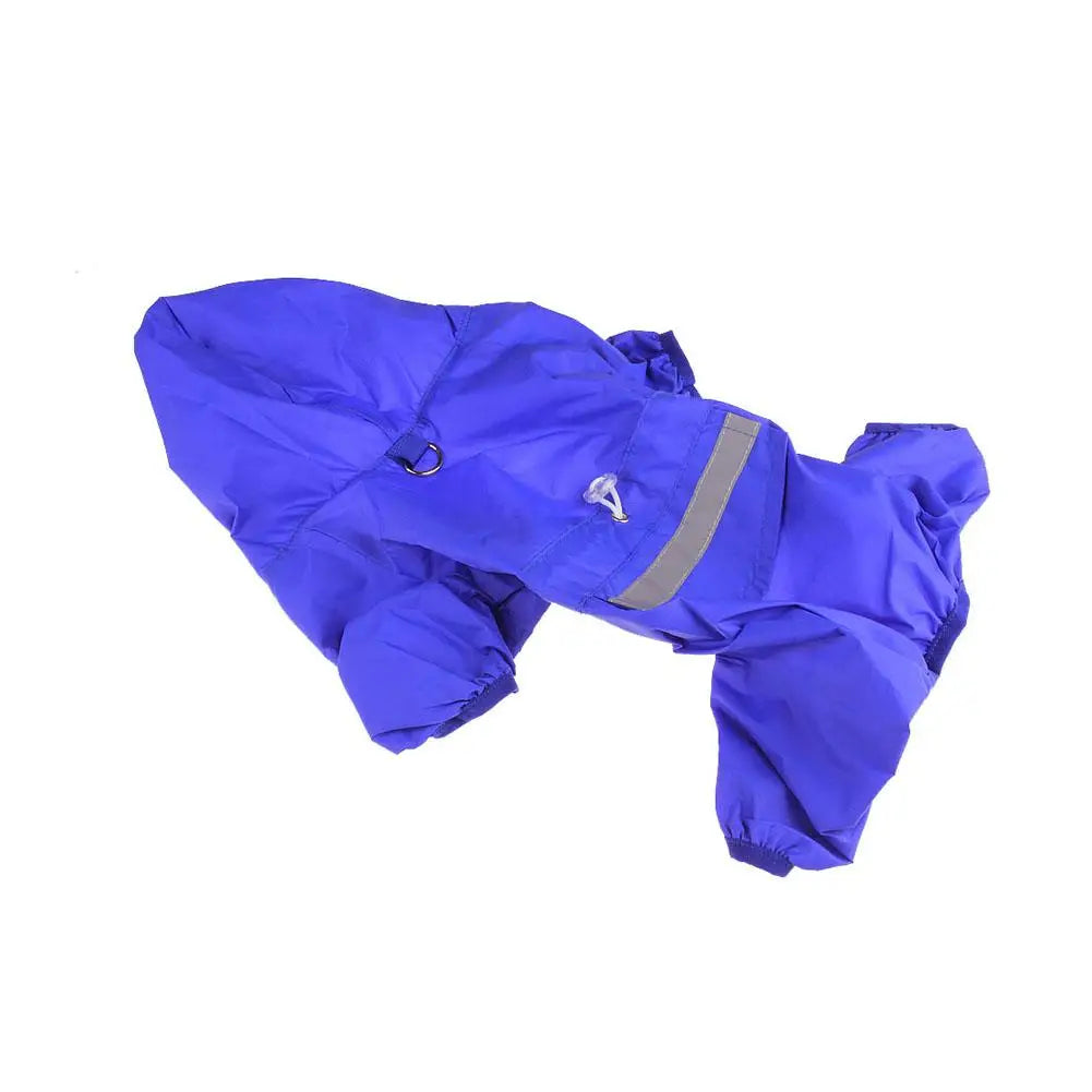 Pet Dog Raincoat Waterproof Puppy Cat Rain Coat Jacket Hooded Outdoor Rainwear Jumpsuit Clothes Small Medium Dogs Apparel