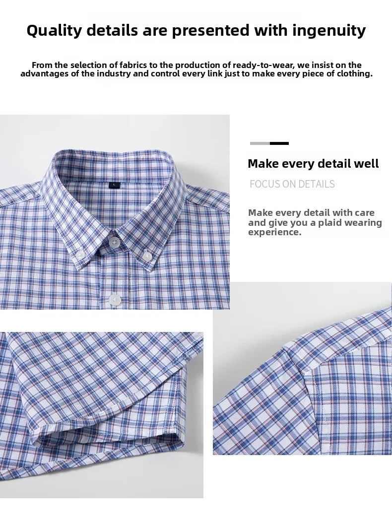 Premium Cotton Checkered Slim Shirt