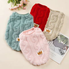 Soft Fleece Pet Vest Swater for Small Dogs Cats Autumn Winter Warm Puppy Clothes Pullover Chihuahua Rabbit Costume Pet Apparel