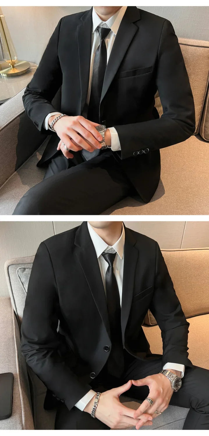 Korean Slim Business Suit Set