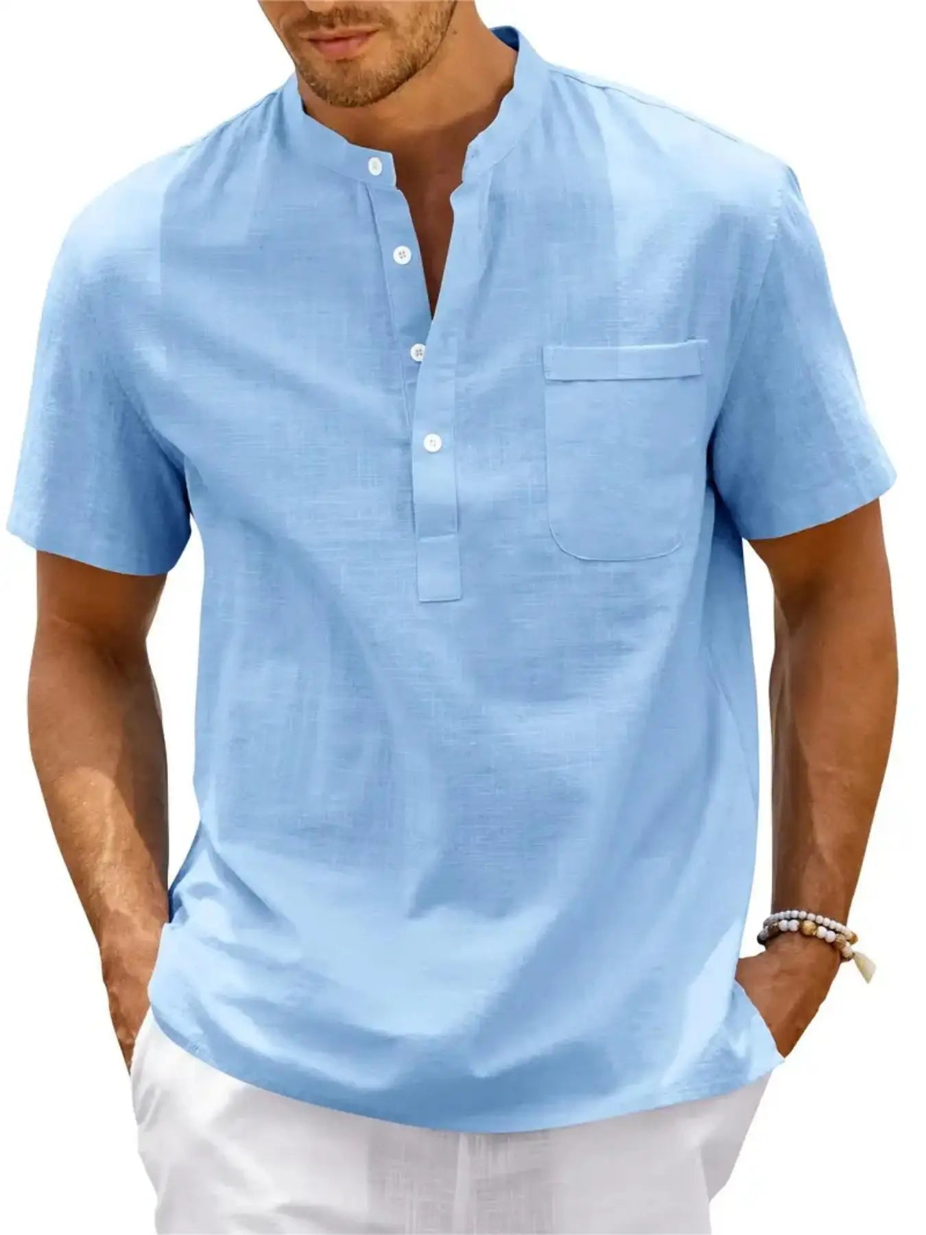 Linen Pocket Summer Shirt