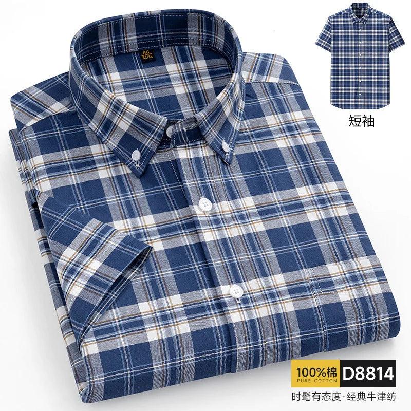 Oversized Cotton Oxford Short Shirt