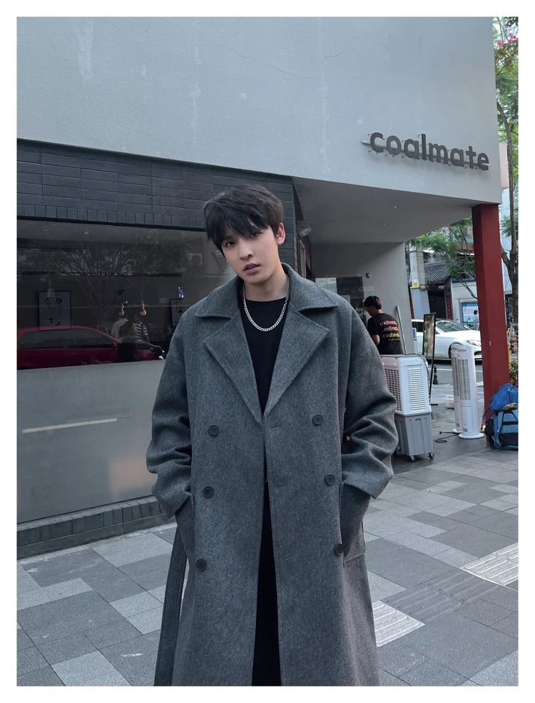 Winter Woolen Long Trench Coat