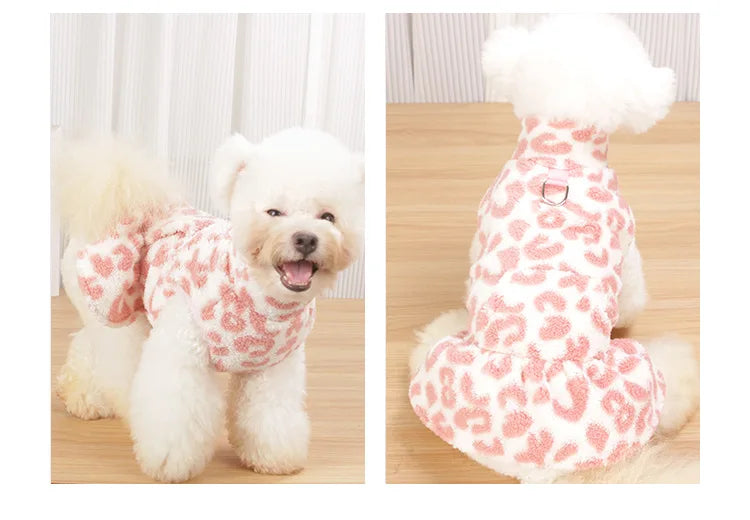 Leopard Print Dog Princess Skirt