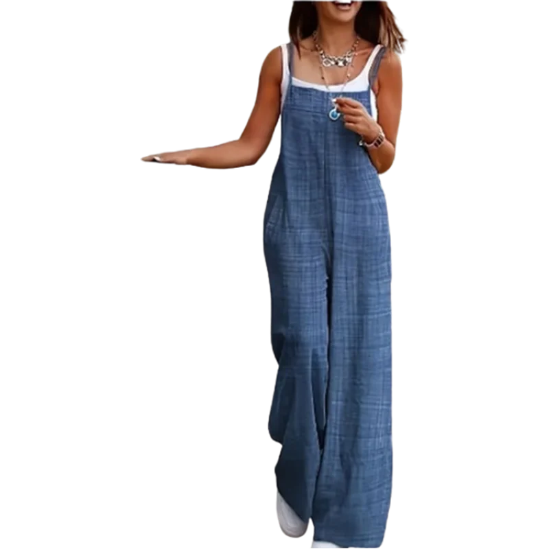 Monochrome Casual Summer Jumpsuit