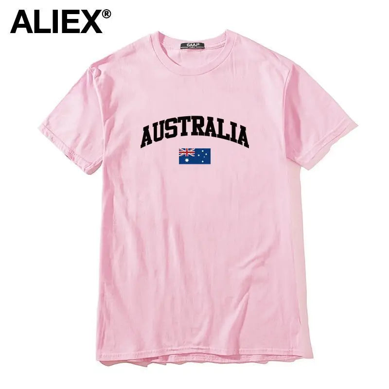 Australia Flag Cotton Graphic Tee