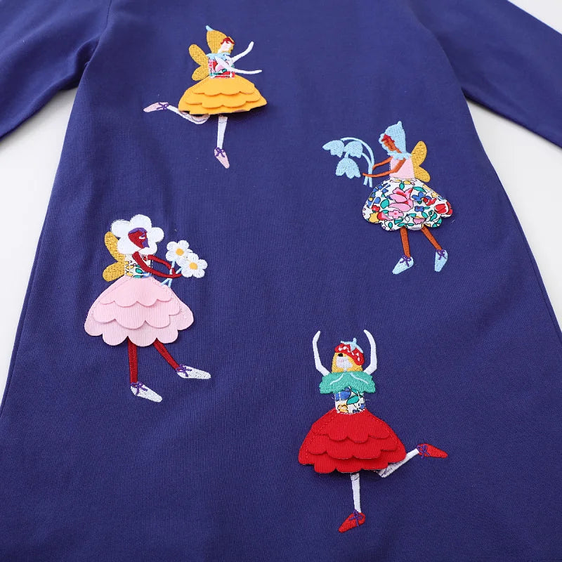 Dancing Animal Polka Girls Dress