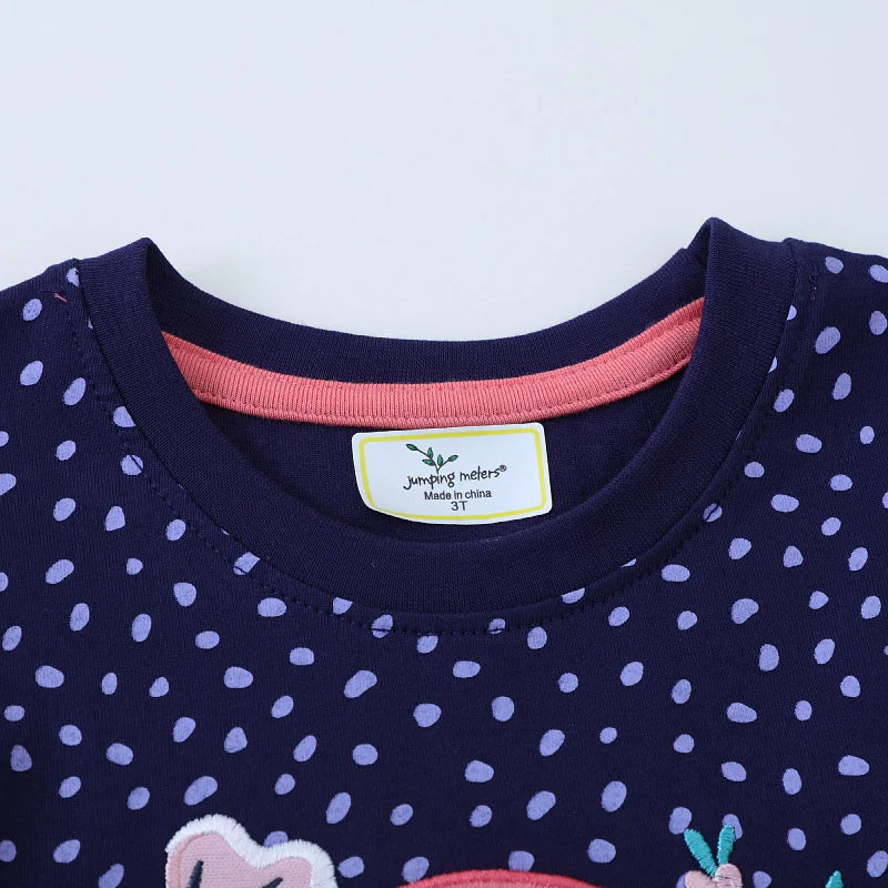 Dinosaur Embroidered Summer Girls Dress