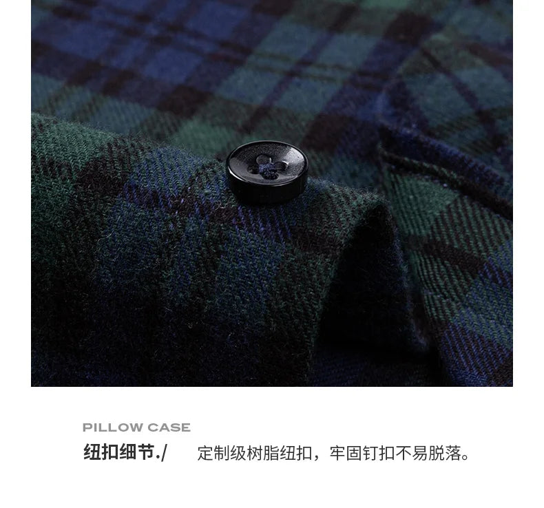 Classic Cotton Plaid Casual Shirt