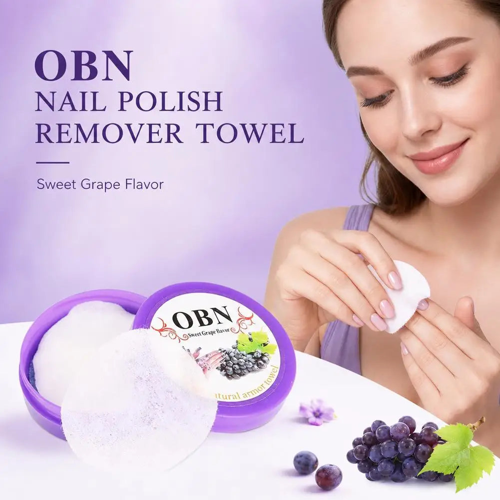 Nail Polish Remover Pads Fruit Flavor Eyelash Glue Cleaning Wipes Disposable Boxed Gel Polish Remover Cotton Pads Wipes