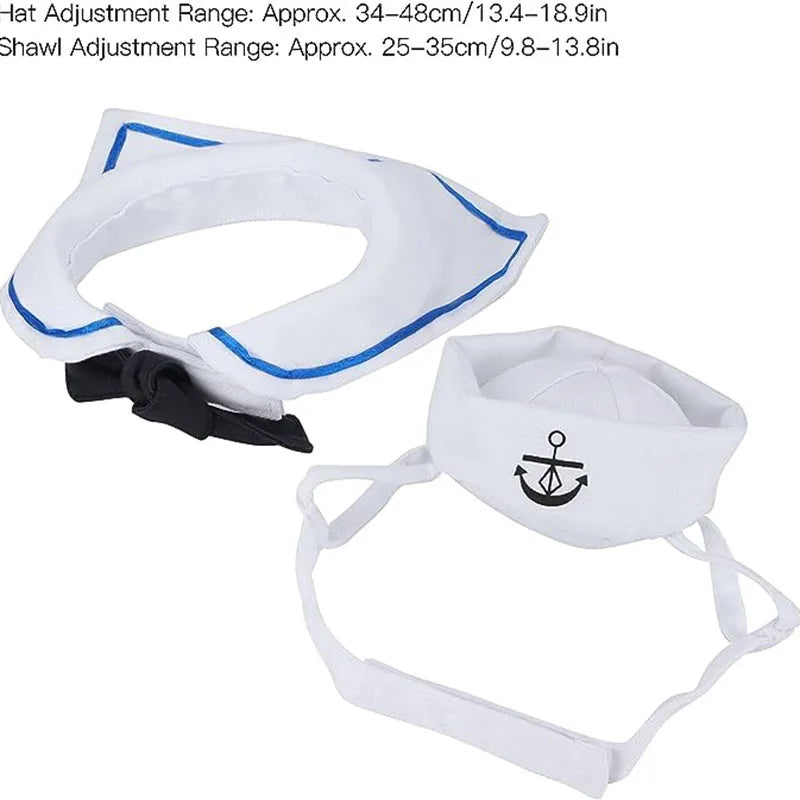 Funny Pet Cat Costumes Cat  Apparel Clothes For Halloween Christmas Cosplay Navy Sailor Costumes Jacket Cloak Dog Accessories