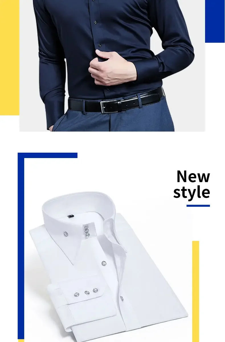 Korean Slim Non-Iron Dress Shirt