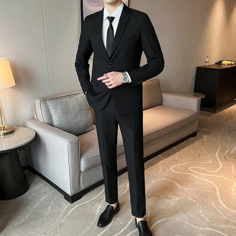 Korean Slim Business Suit Set