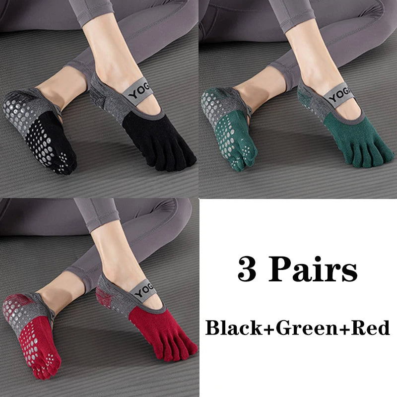 Grip Toe Yoga Socks Set