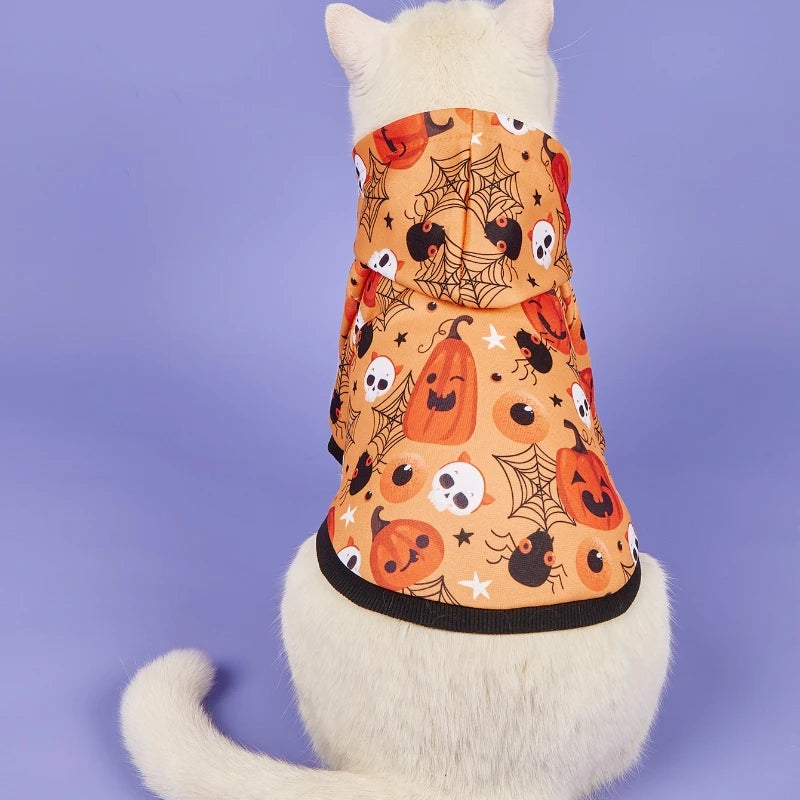 Halloween Print Pet Hoodie Sweatshirt
