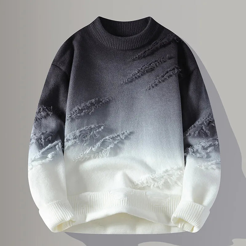 Winter Knit Crew Pullover Sweater
