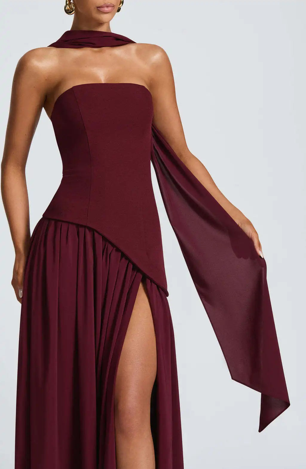 Chiffon Lace Ethereal Evening Gown