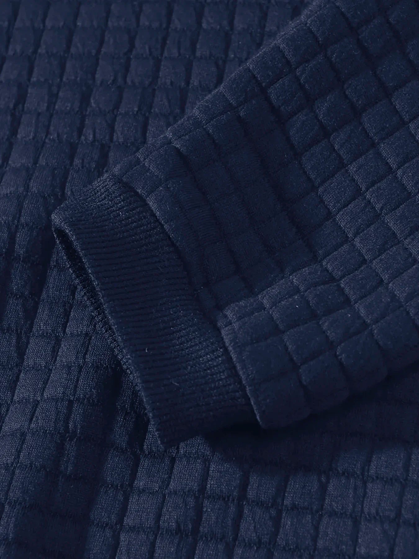 Jacquard Plaid Knit Pullover