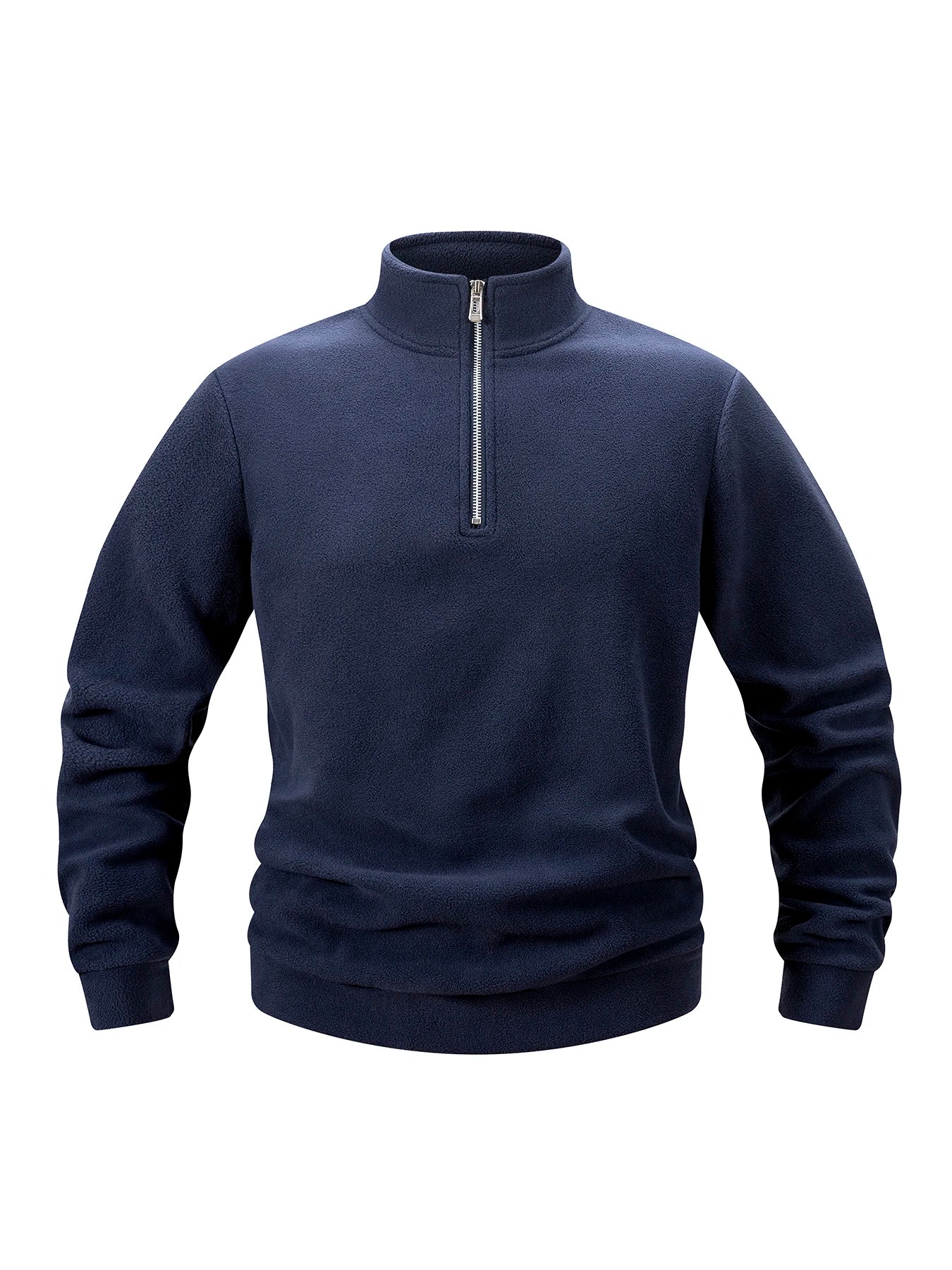 Modern Stand Collar Zip Pullover