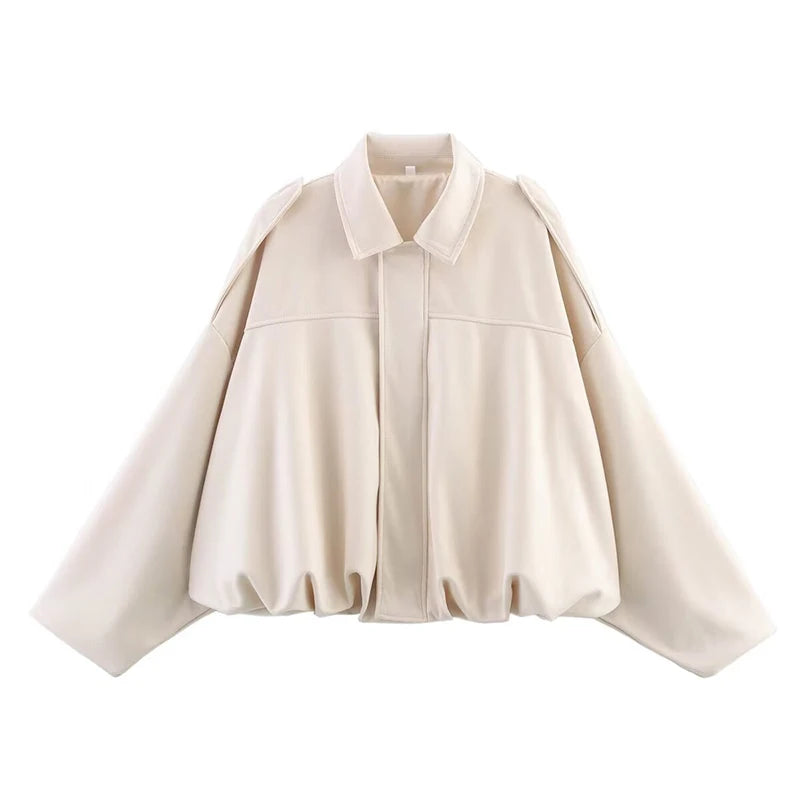 Vintage Loose Bomber Jacket