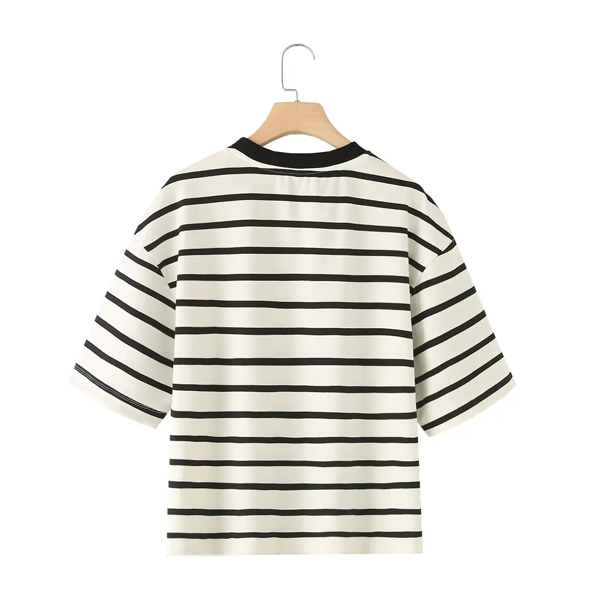 Striped Cotton Summer Tee Women