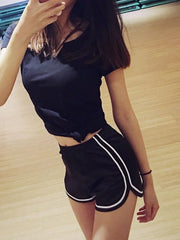Women Shorts Summer Silk Slim Beach Casual White Shorts Hot