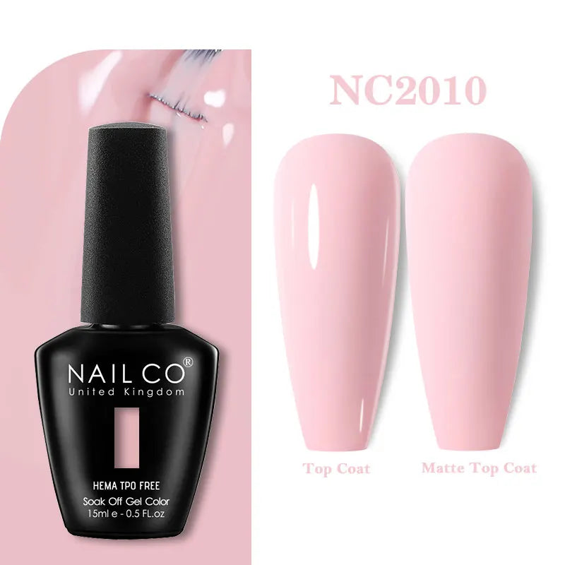 NAILCO 333 Colors Gel Nail Polish Semi Permanent Varnishes Nails Art Design Hybrid Soak Off Top Base Coat UV Gel Manicure 15ml