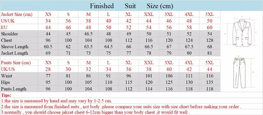 Slim Formal Two Piece Suit
