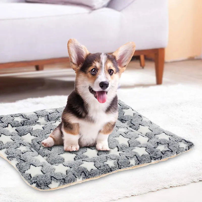 Soft Pet Bed Mats Short Plush Pet Sleeping Bed Mats for Cats Dogs Cute Pad Blanket Warm Kitten Cushion Cat Accessories