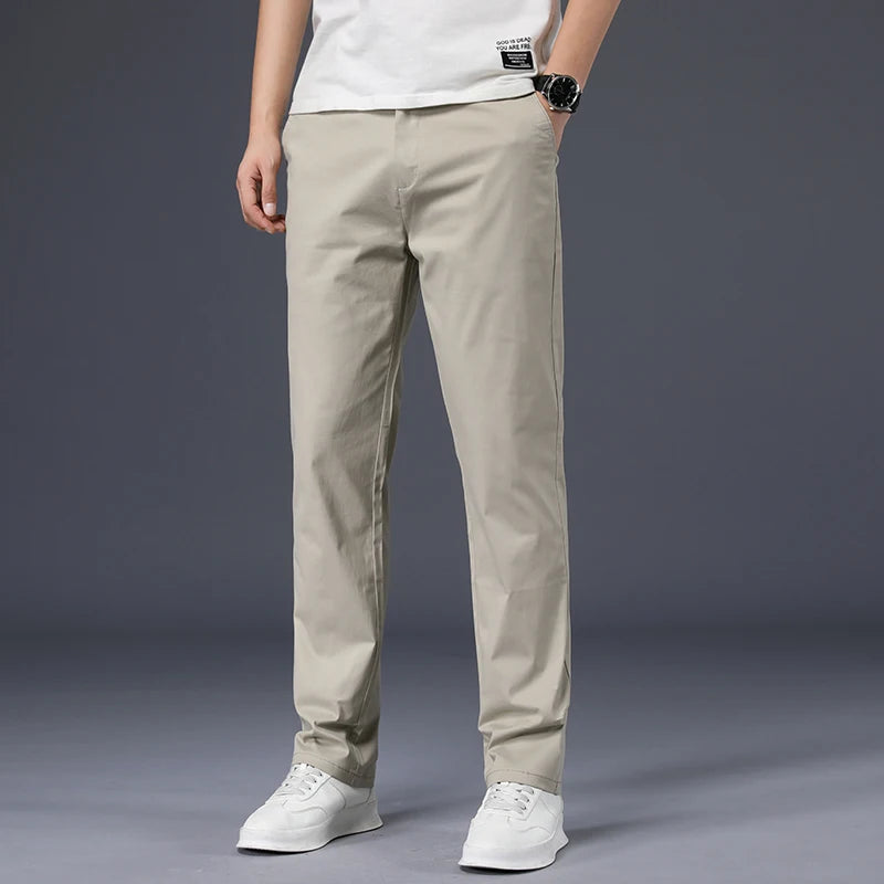 Everyday Stretch Straight Cotton Pants