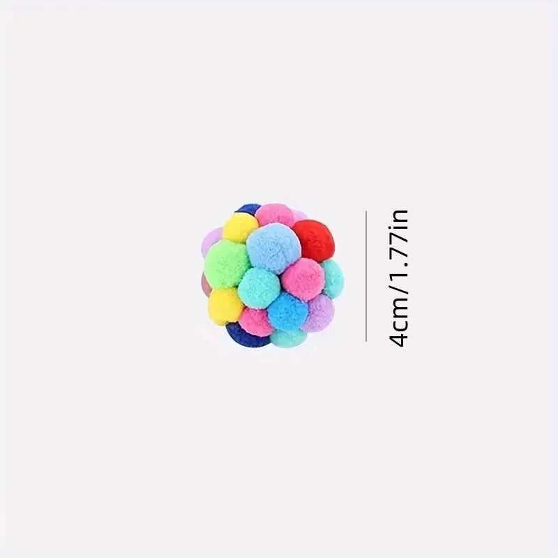 Colorful Woolen Bell Ball Toy