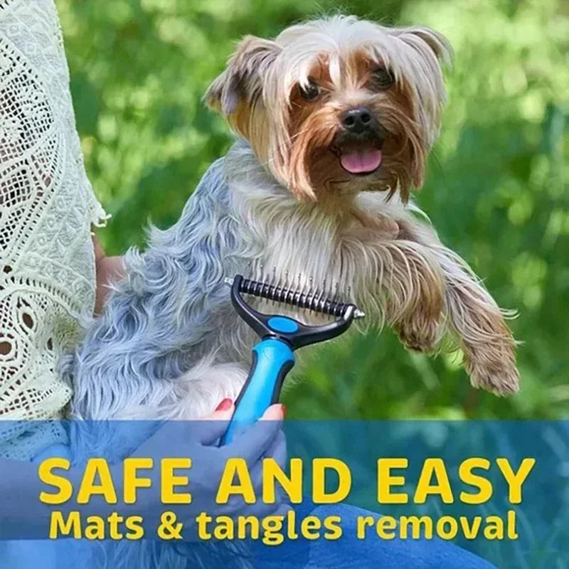 Pet Deshedding Brush Cat Comb Self Cleaning Hair Remover Grooming Tool for Dog and Cats De-Matting Comb Cleaning Pets Supplies