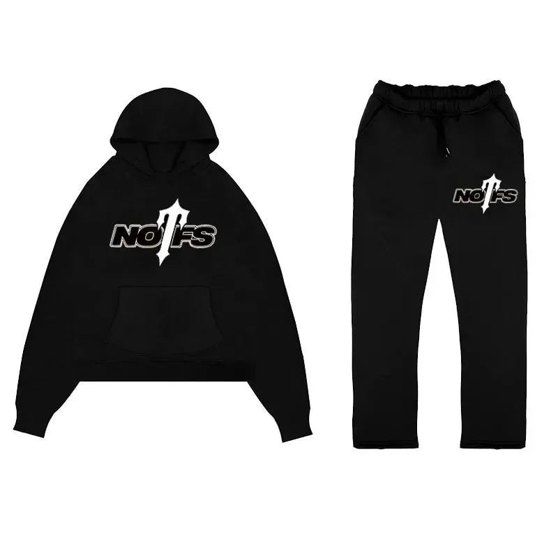 2024 New Men's Fashion Casual Tracksuits Outdoor Fitness Jogging Hooded Sets Sports Luxury Hoodie Drawstring Pants Suit Clothing