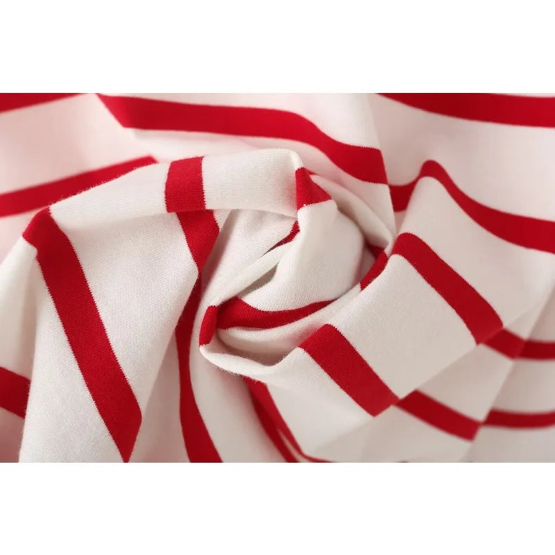 Striped Cotton Summer Tee Women