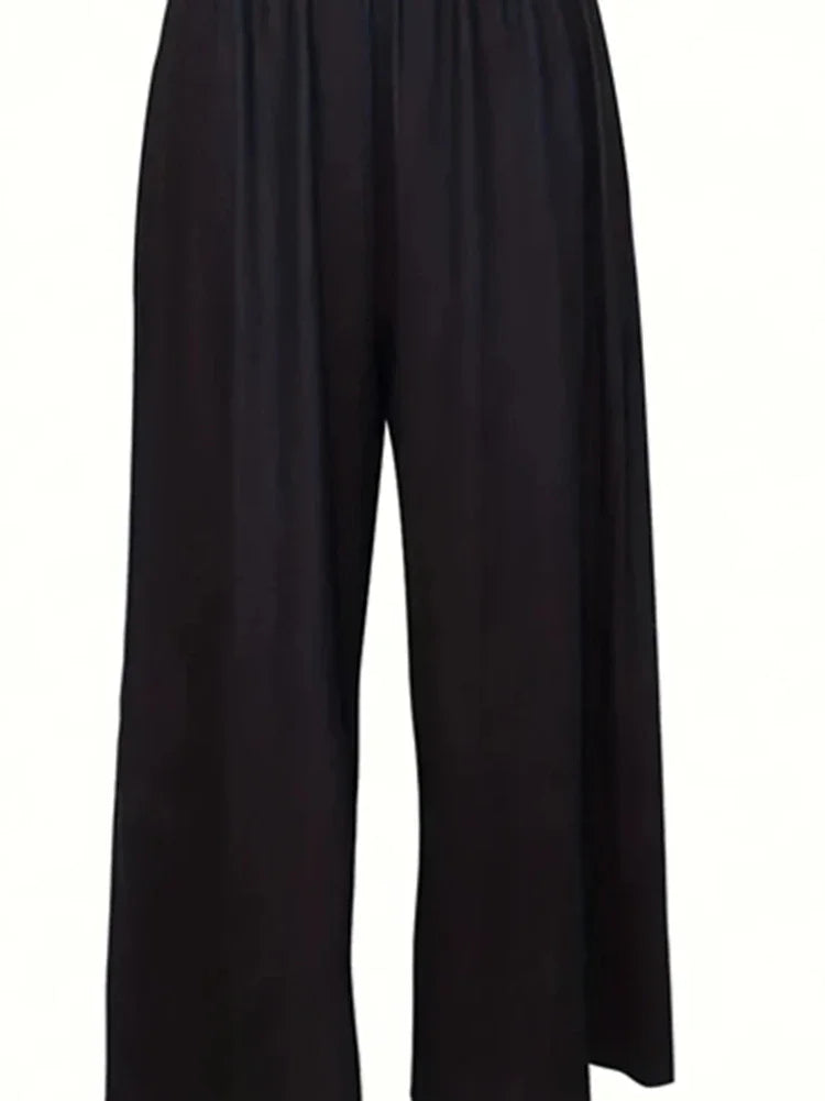 Modern Floral Short Sleeve Jumpsuit