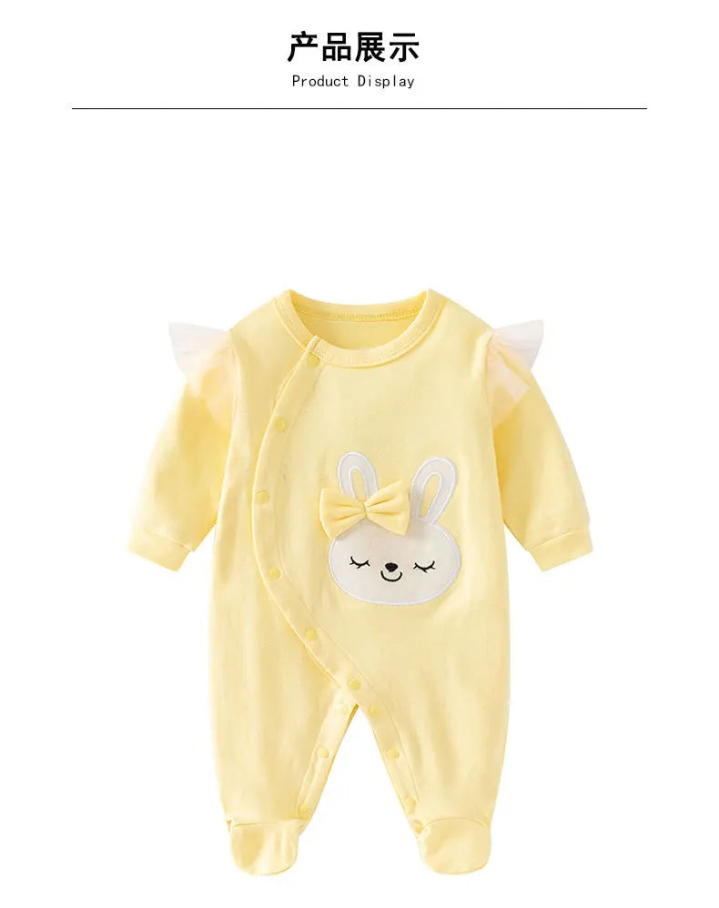 Sweet Striped Baby Girl Romper