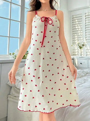 Floral Strap Summer Nightgown