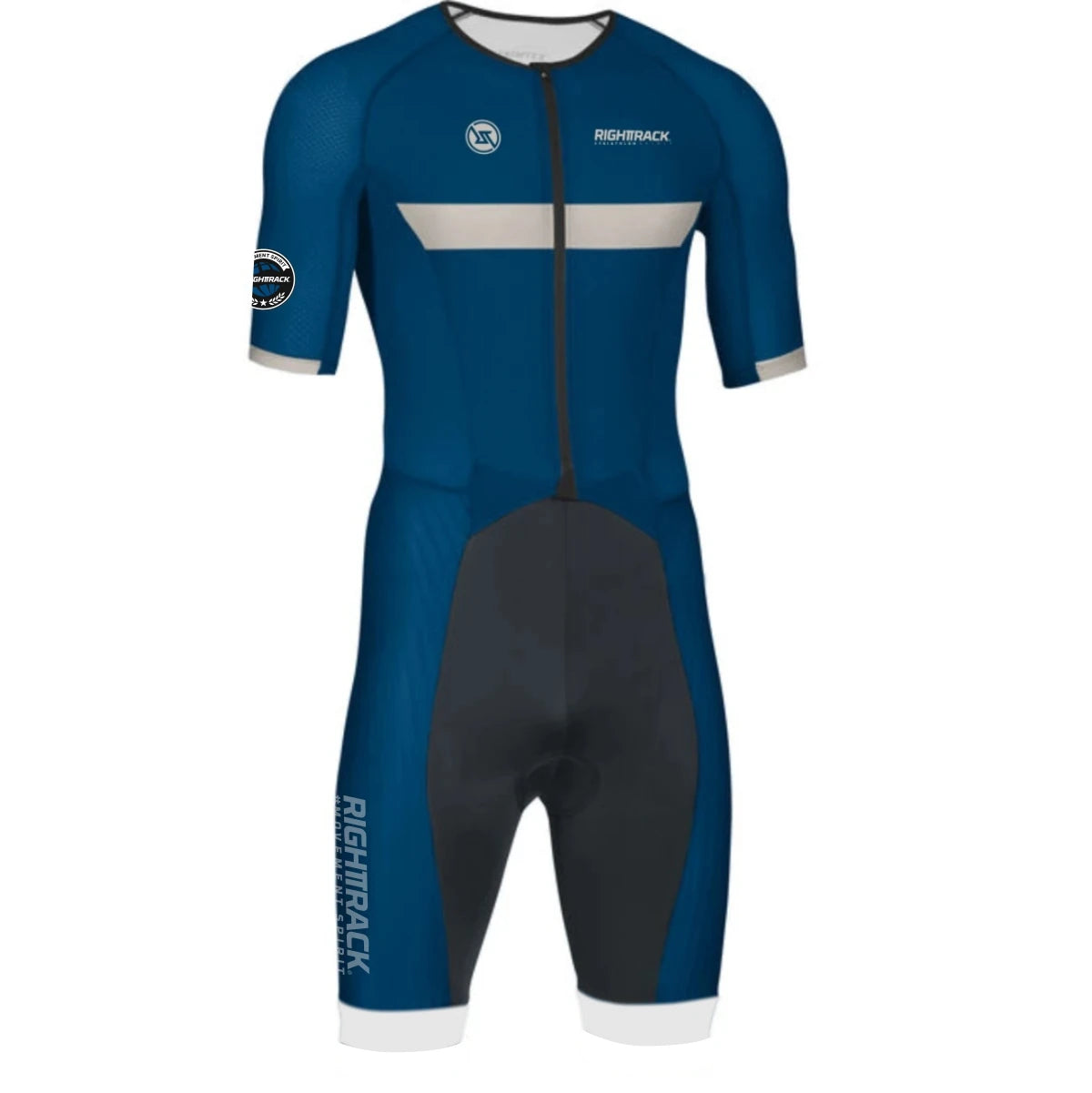 RIGHTTRACK Trisuit MEN'S Triathlon Jumpsuit Summer Skinsuit Swimming Cycling Running Competition Apparel Custom Names Flags