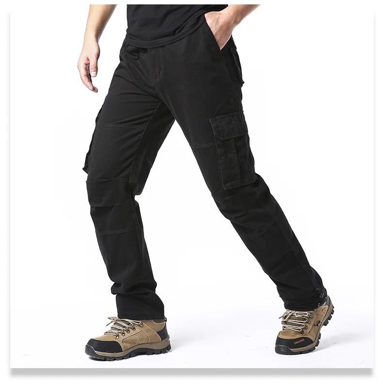 Loose Cotton Tactical Cargo Pants