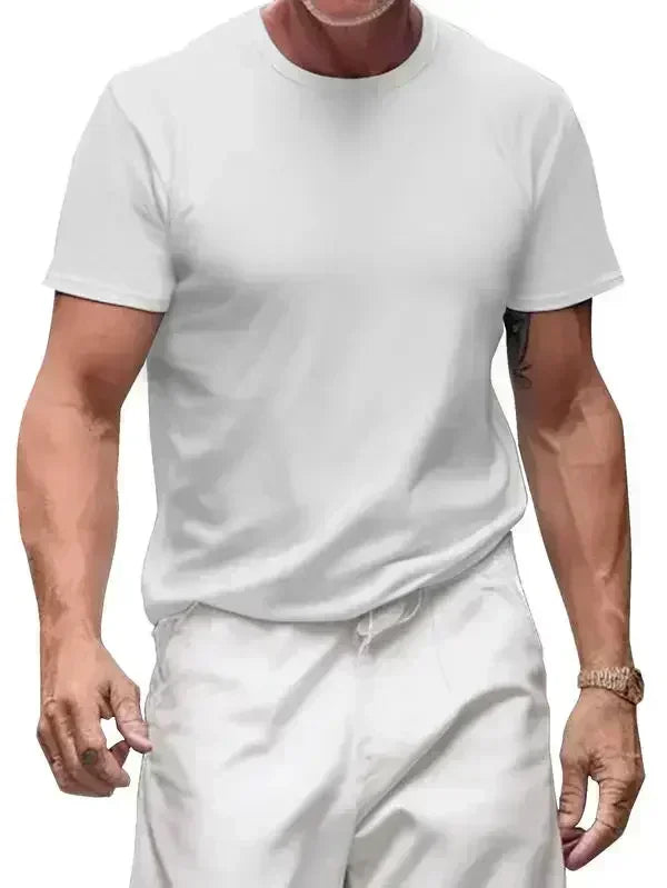 Asterisk Print Cotton Tee