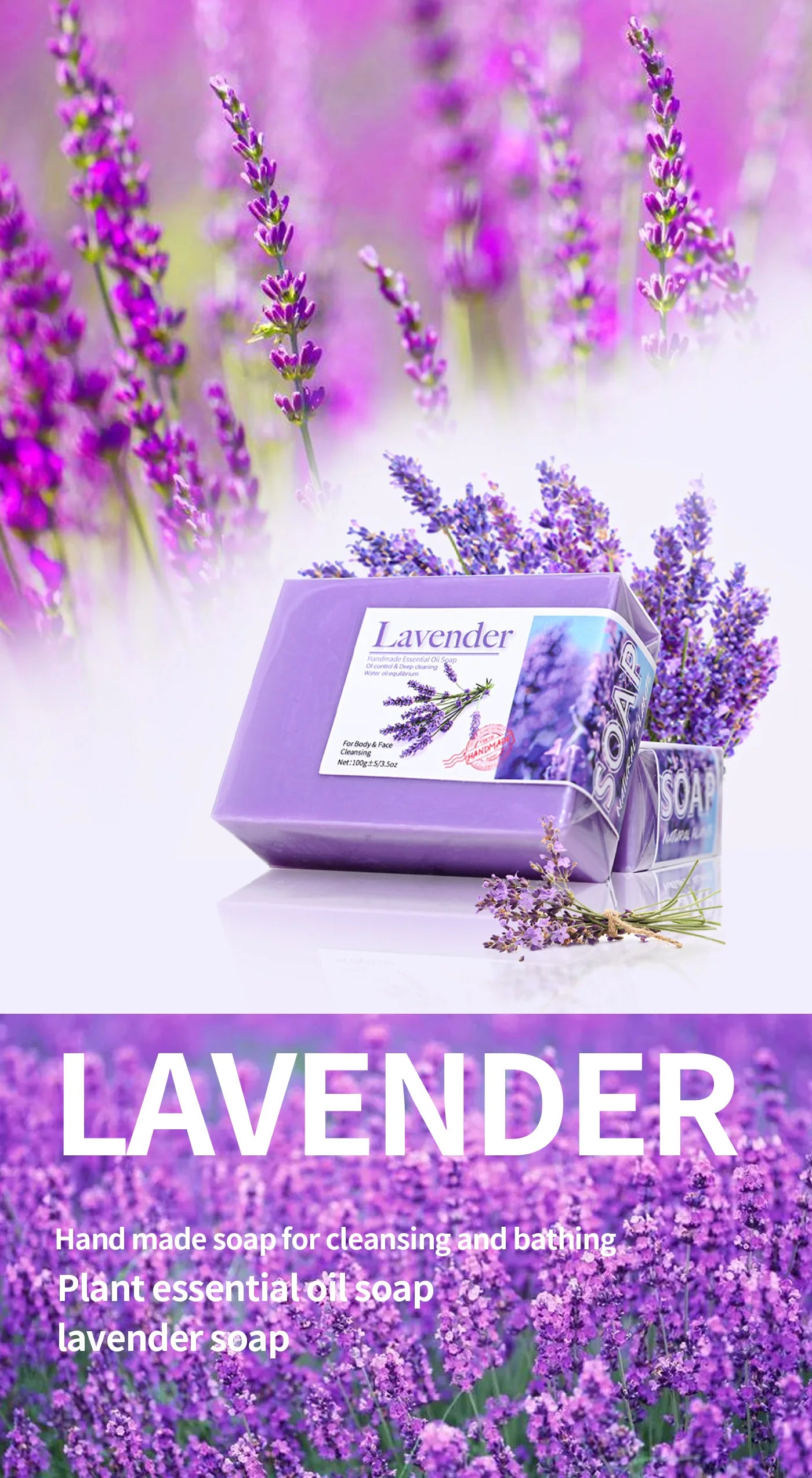 Lavender Handmade Essential Oil Soap