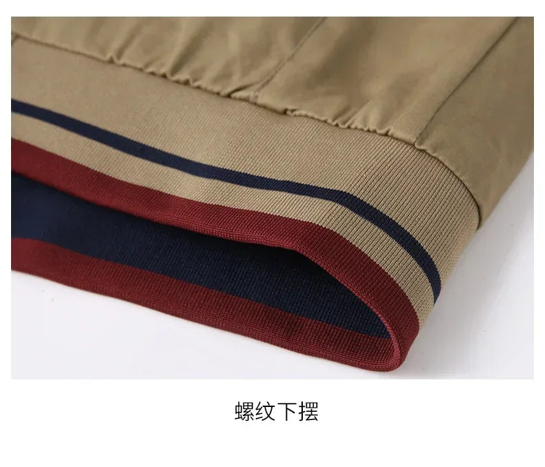 Reversible Slim Stand Collar Jacket