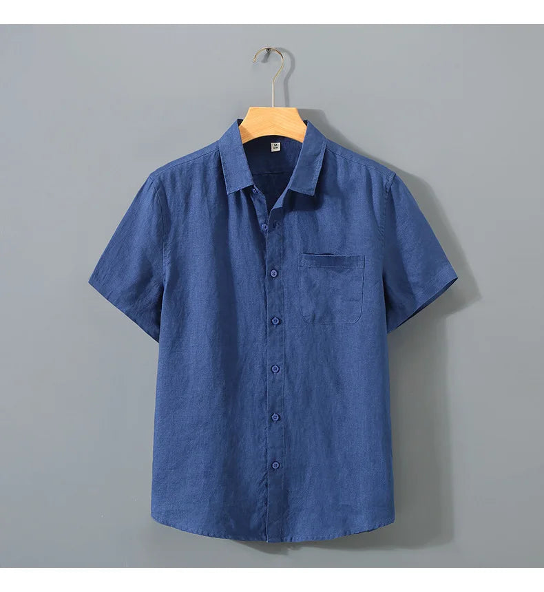 Solid Loose Short Sleeve Shirt