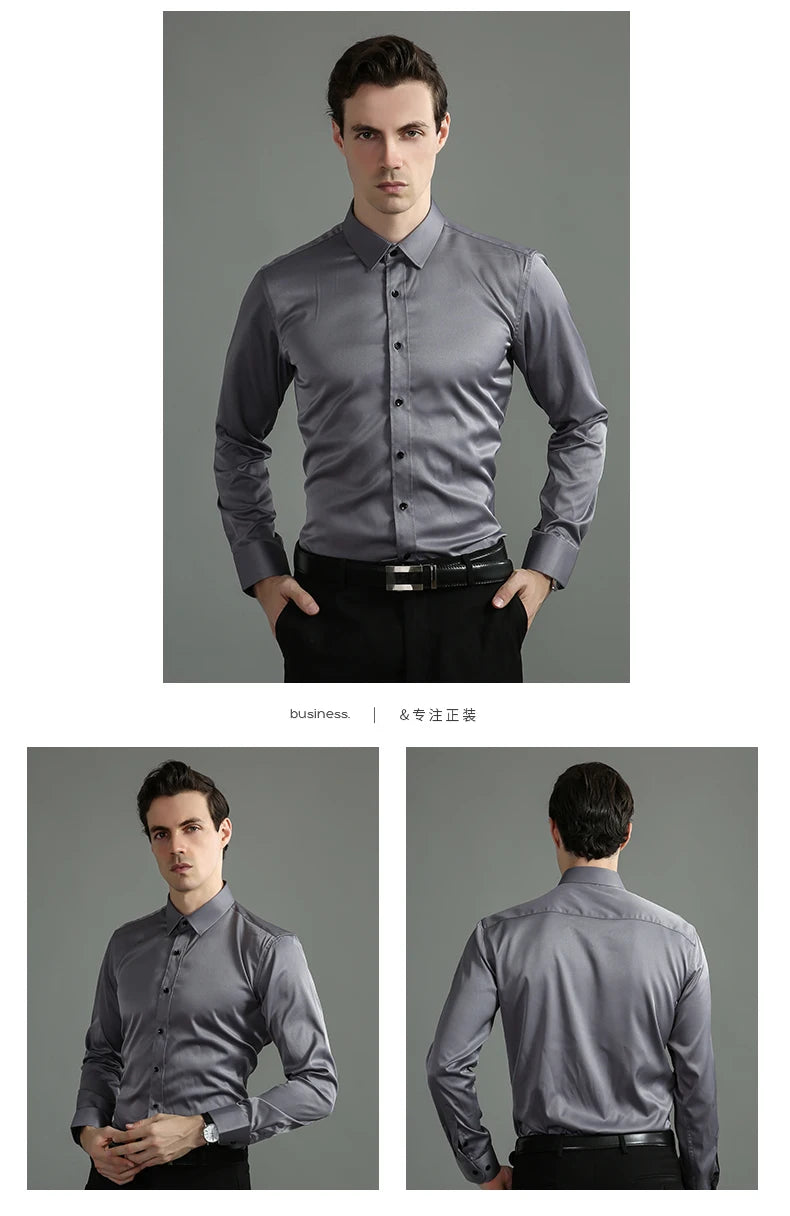Slim Social Business Shirt Men
