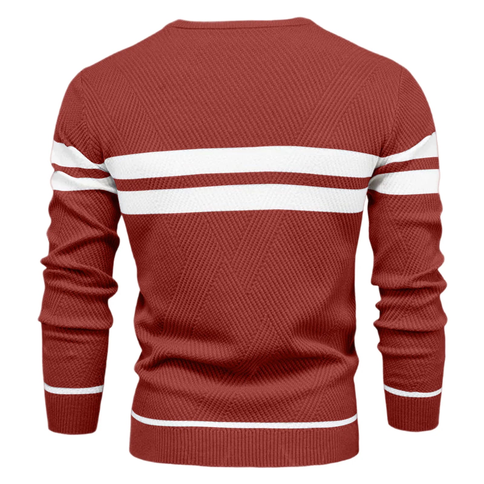 Slim Striped Knit Pullover