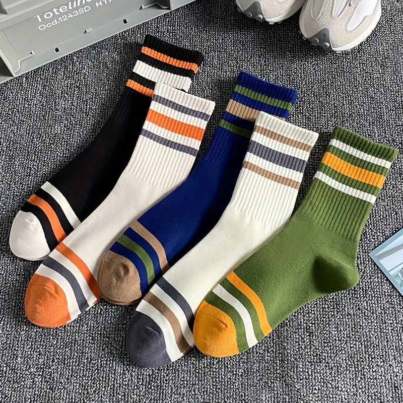 Colorful Stripe Casual Socks