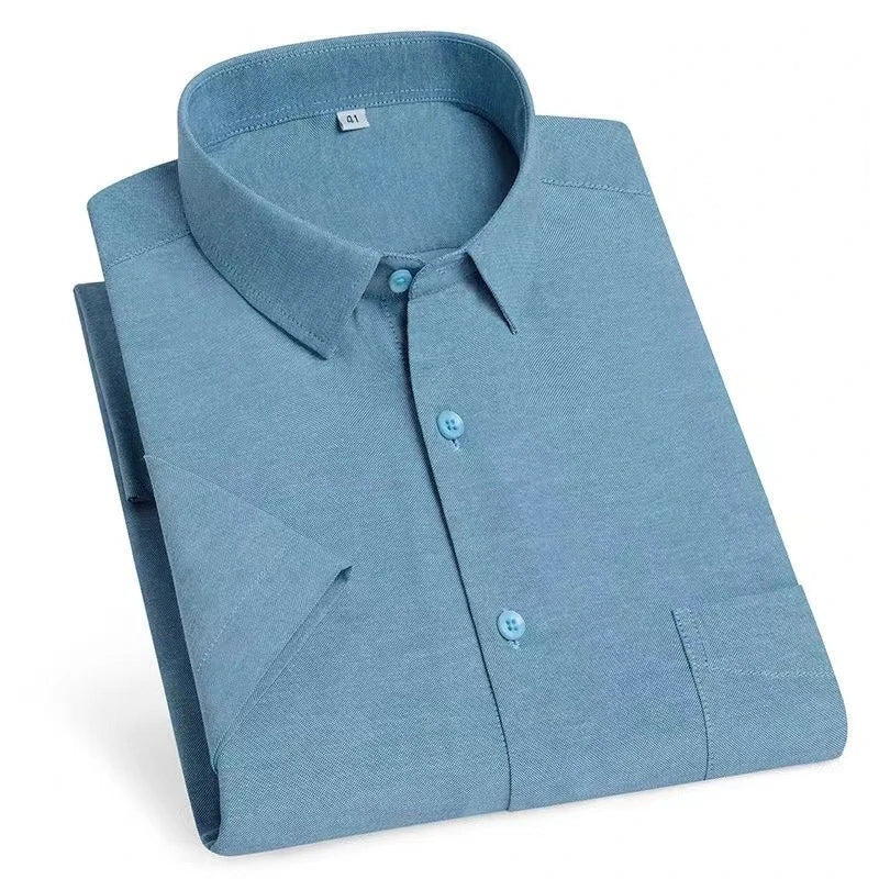 Oversized Cotton Oxford Short Shirt