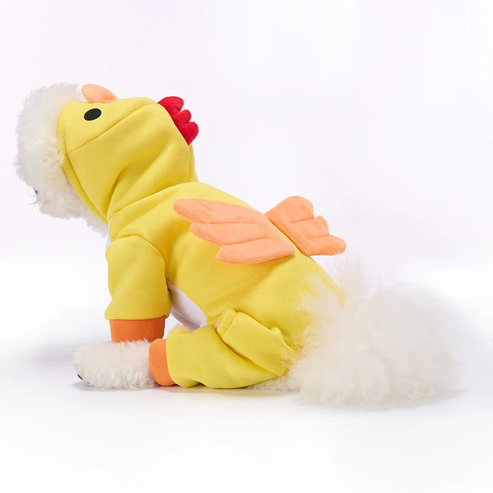 Yellow Chicken Pet Holiday Costume