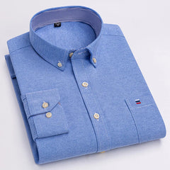Oxford Striped Cotton Casual Shirt