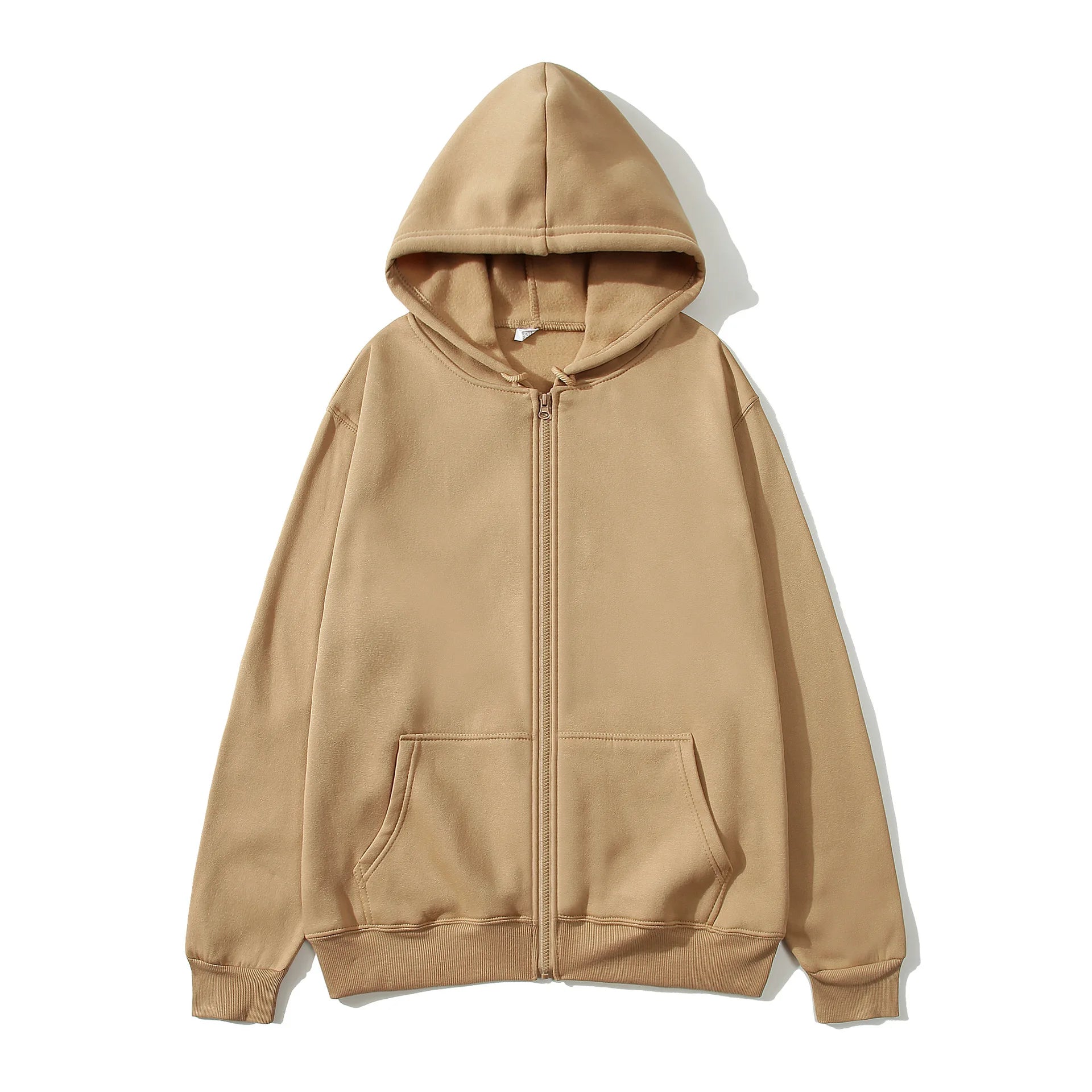 Men’s High Street Solid Zip-Up Hoodie